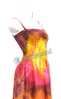 Long Dress, Made From Rayon