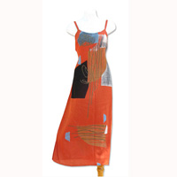 Long Dress, Made From Cotton