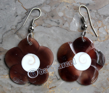 Earring, Made From Resin With Shell