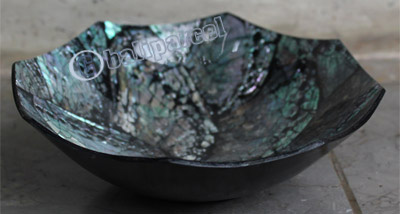 Bowl, Made From Shell With Resin