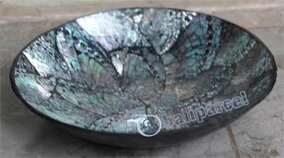 Bowl, Made From Shell With Resin