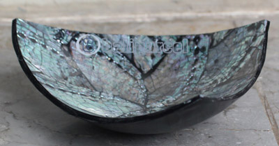 Bowl, Made From Shell With Resin