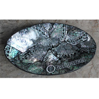 Plate, Made Form Shell With Resin