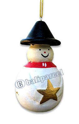 Christmas Decoration, Made From Albesia Wood 