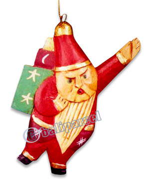 Christmas Decoration, Made From Albesia Wood 