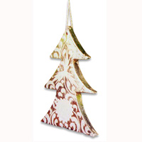 Christmas Decoration, Made From Albesia Wood 