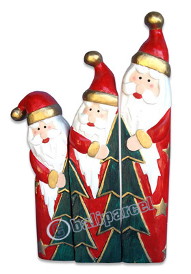 Christmas Decoration, Made From Albesia Wood 