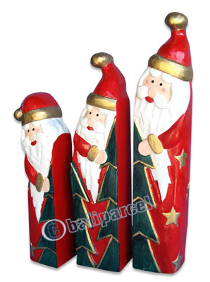Christmas Decoration, Made From Albesia Wood 