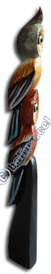Wooden 2 Owl, Handcarved From Albesia Wood