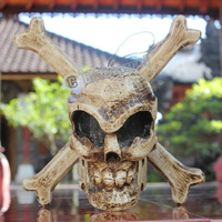 Skull, Handmade From Albesia Wood