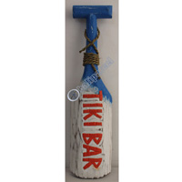 Wooden Tiki Paddle, Hand Carved From Albesia Wood