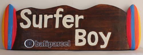 Wooden Tiki Wallhanging, Hand Carved From Albesia Wood