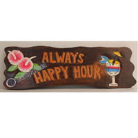 Wooden Tiki Wallhanging, Hand Carved From Albesia Wood