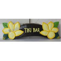 Wooden Tiki Wallhanging, Hand Carved From Albesia Wood