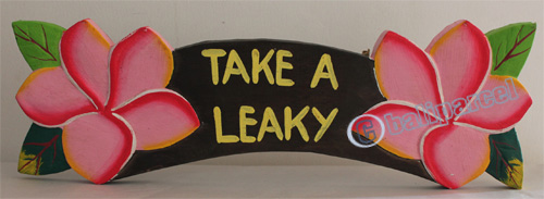 Wooden Tiki Wallhanging, Hand Carved From Albesia Wood