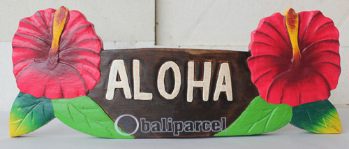 Wooden Tiki Wallhanging, Hand Carved From Albesia Wood