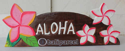 Wooden Tiki Wallhanging, Hand Carved From Albesia Wood