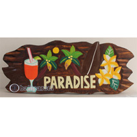 Wooden Tiki Wallhanging, Hand Carved From Albesia Wood