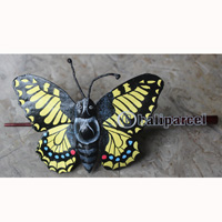 Hair Clip, Made From Leather With Sono Wood