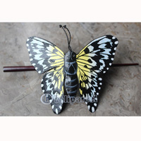 Hair Clip, Made From Leather With Sono Wood