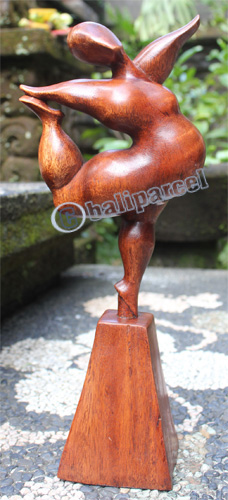 Wooden Figure, Hanndcrafted From Suar Wood