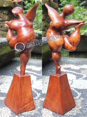 Wooden Figure, Hanndcrafted From Suar Wood