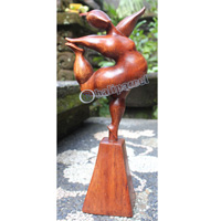 Wooden Figure, Hanndcrafted From Suar Wood