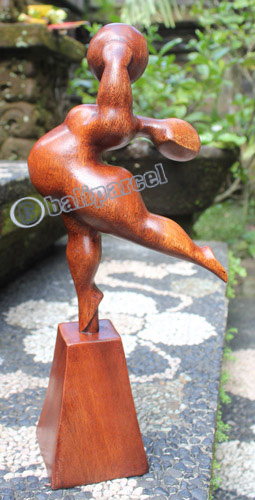 Wooden Figure, Hanndcrafted From Suar Wood