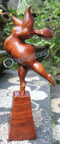 Wooden Figure, Hanndcrafted From Suar Wood
