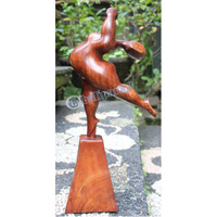 Wooden Figure, Hanndcrafted From Suar Wood