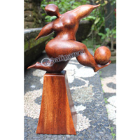 Wooden Figure, Hanndcrafted From Suar Wood
