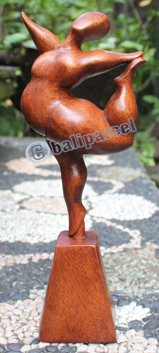 Wooden Figure, Hanndcrafted From Suar Wood