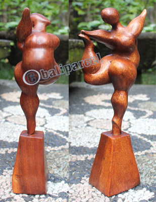 Wooden Figure, Hanndcrafted From Suar Wood