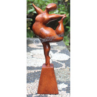 Wooden Figure, Hanndcrafted From Suar Wood