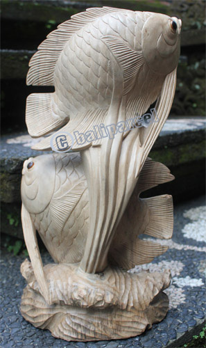 Wooden Fish, Hand Carved From Waru Wood