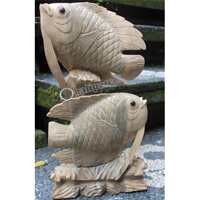 Wooden Fish, Hand Carved From Waru Wood