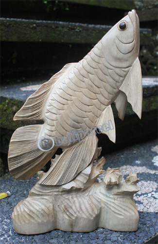 Wooden Fish, Hand Carved From Waru Wood
