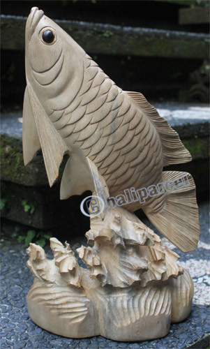 Wooden Fish, Hand Carved From Waru Wood