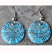 Earring, Made From Shell With Resin