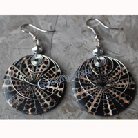 Earring, Made From Shell With Resin
