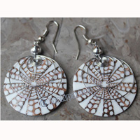 Earring, Made From Shell With Resin