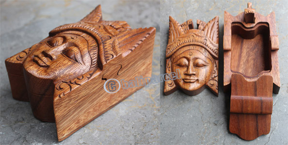 Wooden Box, Hand Carved From Sono Wood
