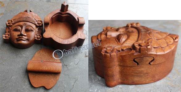 Wooden Box, Hand Carved From Sono Wood