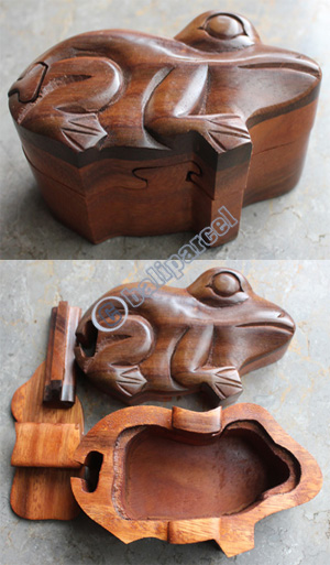Wooden Box, Hand Carved From Sono Wood