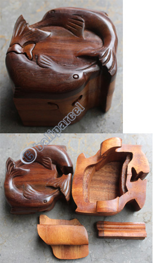 Wooden Box, Hand Carved From Sono Wood