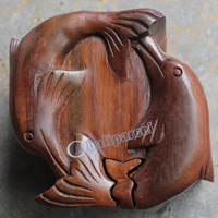 Wooden Box, Hand Carved From Sono Wood