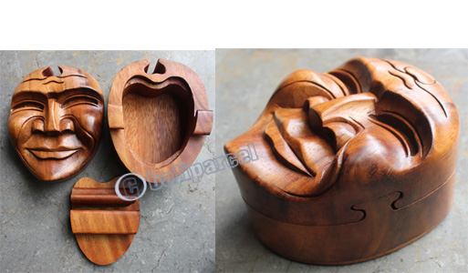 Wooden Box, Hand Carved From Sono Wood