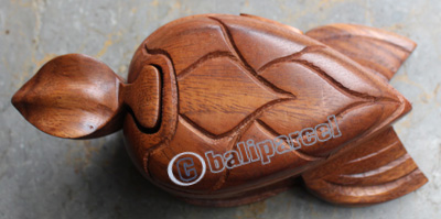 Wooden Box, Hand Carved From Suar Wood