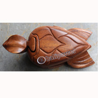 Wooden Box, Hand Carved From Suar Wood