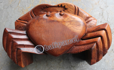 Wooden Box, Hand Carved From Suar Wood